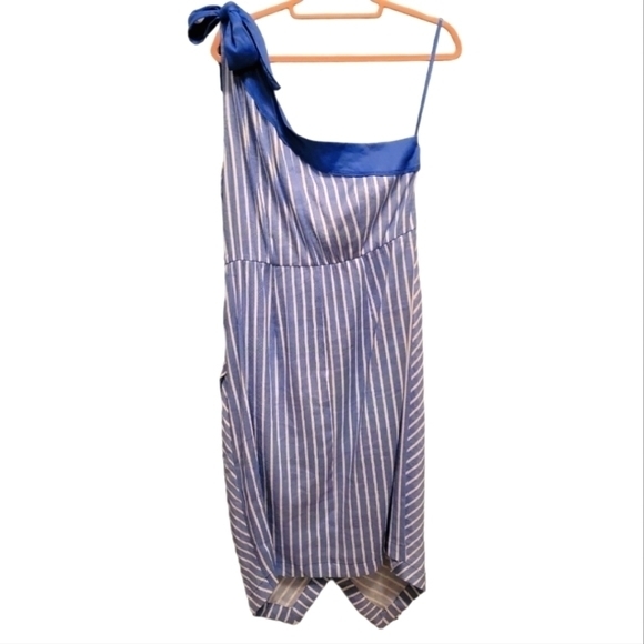Glamour X Lane Bryant Blue and White Dress Size - Picture 2 of 5